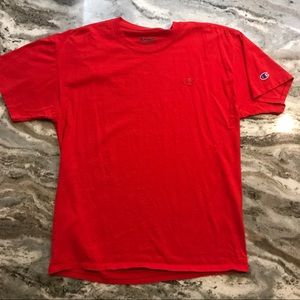 Red Champion tee